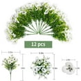 thumbnail image 2 of 12 Paquetes de Flores de Pensamiento Artificiales para Exterior, Flores Falsas Resistentes a los Rayos UV, Plantas Artificiales, Flores Falsas de Seda para Macetas de Exterior Hogar Jardín Oficina Pa, 2 of 8
