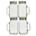 thumbnail image 1 of Mason Craft & More 4Pc 32oz/.94L Mason Jars avec poignée, 1 of 4