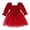 Red, variant on WUANDIXFA Toddler Baby Girl Christmas Velvet Dress Square Neck Puff Long Sleeve Bow Holiday Party Dress,Red,2-3 Years