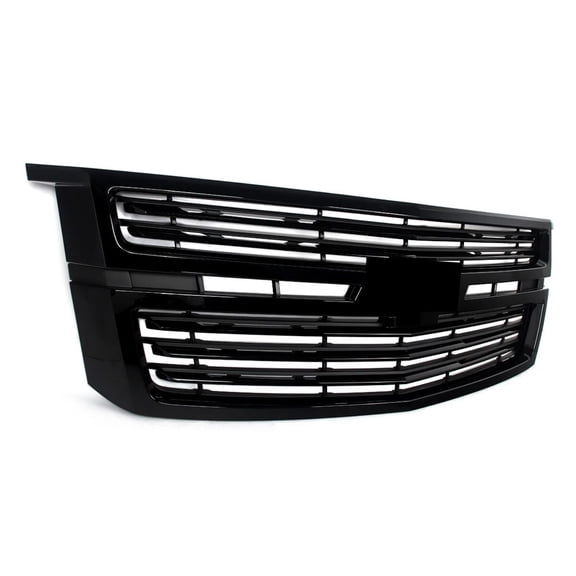 For 2015-2020 Chevrolet Suburban Front Upper Grille Assembly Gloss Black