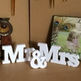 thumbnail image 5 of Wooden Mr. & Mrs Letter Wedding Sign for Wedding Table, Large Logo Letters for Sweetheart Table, Photo Props Wedding Decorations for Anniversary, 5 of 8