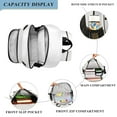thumbnail image 3 of FORMRS Unisex School Backpack 17" Student Travel Bag with Laptop Compartment, White Chubby Cat, 3 of 7