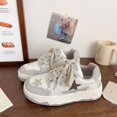 thumbnail image 3 of Zapatos deportivos blancos de suela gruesa para mujer, zapatos de aumento de altura de verano, zapatillas casuales populares para todo tipo de combinaciones de primavera y otoño para mujer, moda, 3 of 6