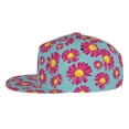 thumbnail image 3 of Fotbe Daisies Flowers Flat Bill Visor Cap Classic Snapback Hat Polyester Foam Trucker Hat Trucker Cap Adjustable Baseball Cap, 3 of 9