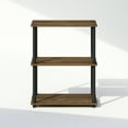 thumbnail image 5 of Furinno Turn-N-Tube 3-Tier Multipurpose Compact Display Rack, Shelving Unit, Bookcase, Columbia Walnut/Black, 5 of 6