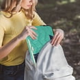 thumbnail image 5 of FORMRS 15"-15.6" Laptop Sleeve Protective Case Soft Carrying Quilted Computer Bag Cover, Green Cat, 5 of 7