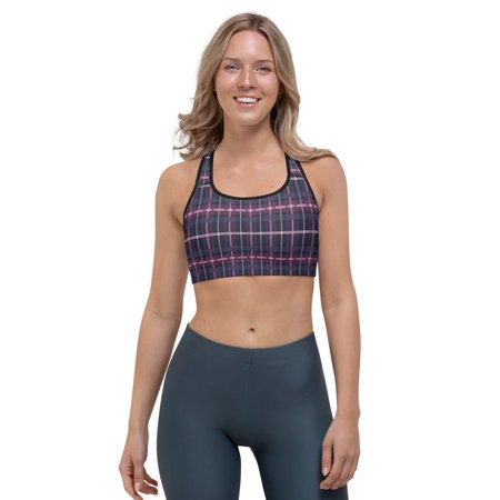 

Women’s Plaid Pattern Soft Colorful Comfortable Sports bra
