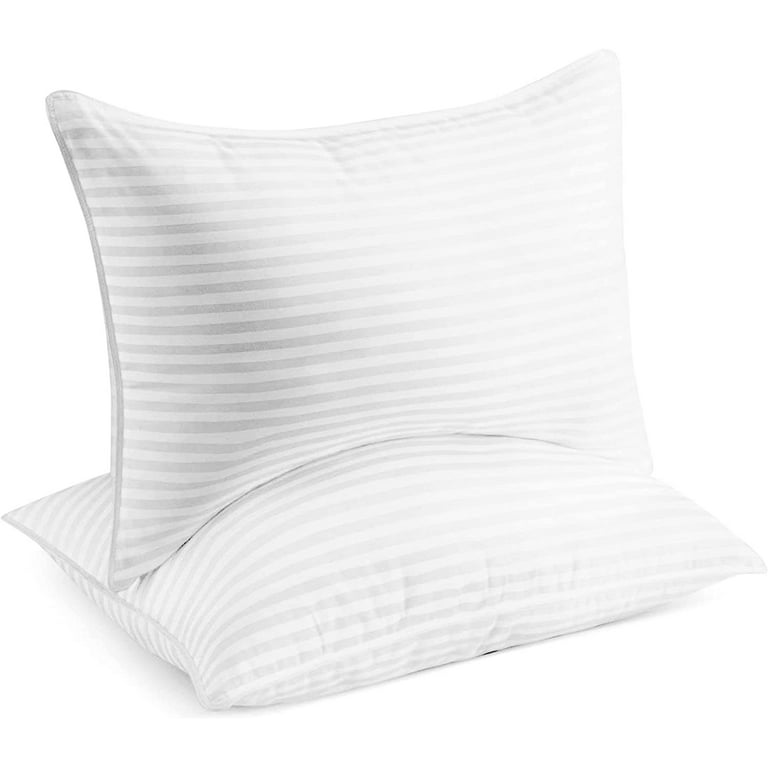 Beckham Hotel Collection Bed Pillows Standard / Queen Size Set of 2 - Down  Alternative Bedding Gel Cooling Pillow for Back Stomach or Side Sleepers 