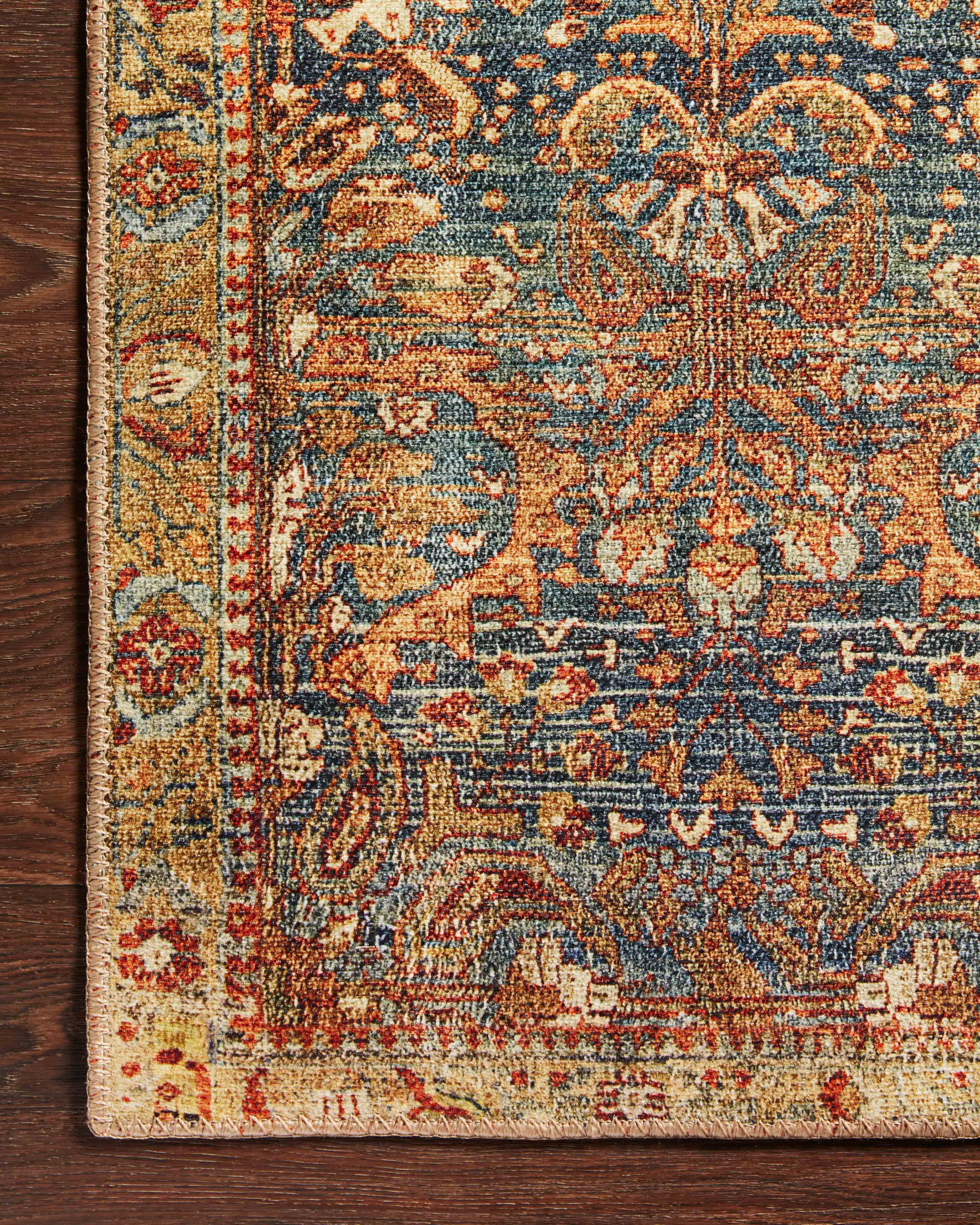 Echo Loom Grand Havana Blue / Sunset 2'-0" x 5'-0" Accent Rug
