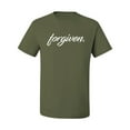 thumbnail image 2 of Christian Inspiring Verse Forgiven Inspirational/Christian Men's Graphic T-Shirt, Military Green, 3XL, 2 of 3