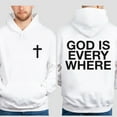 thumbnail image 5 of God Is Everywhere Hoodie – Double Sided Christian Pullover, Faith Based Jesus Hoodie, Religious Gift for Men and Women, 5 of 7