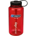 thumbnail image 3 of Nalgene Sustain 32 oz. Tritan Wide Mouth Water Bottle - Red/Black, 3 of 3