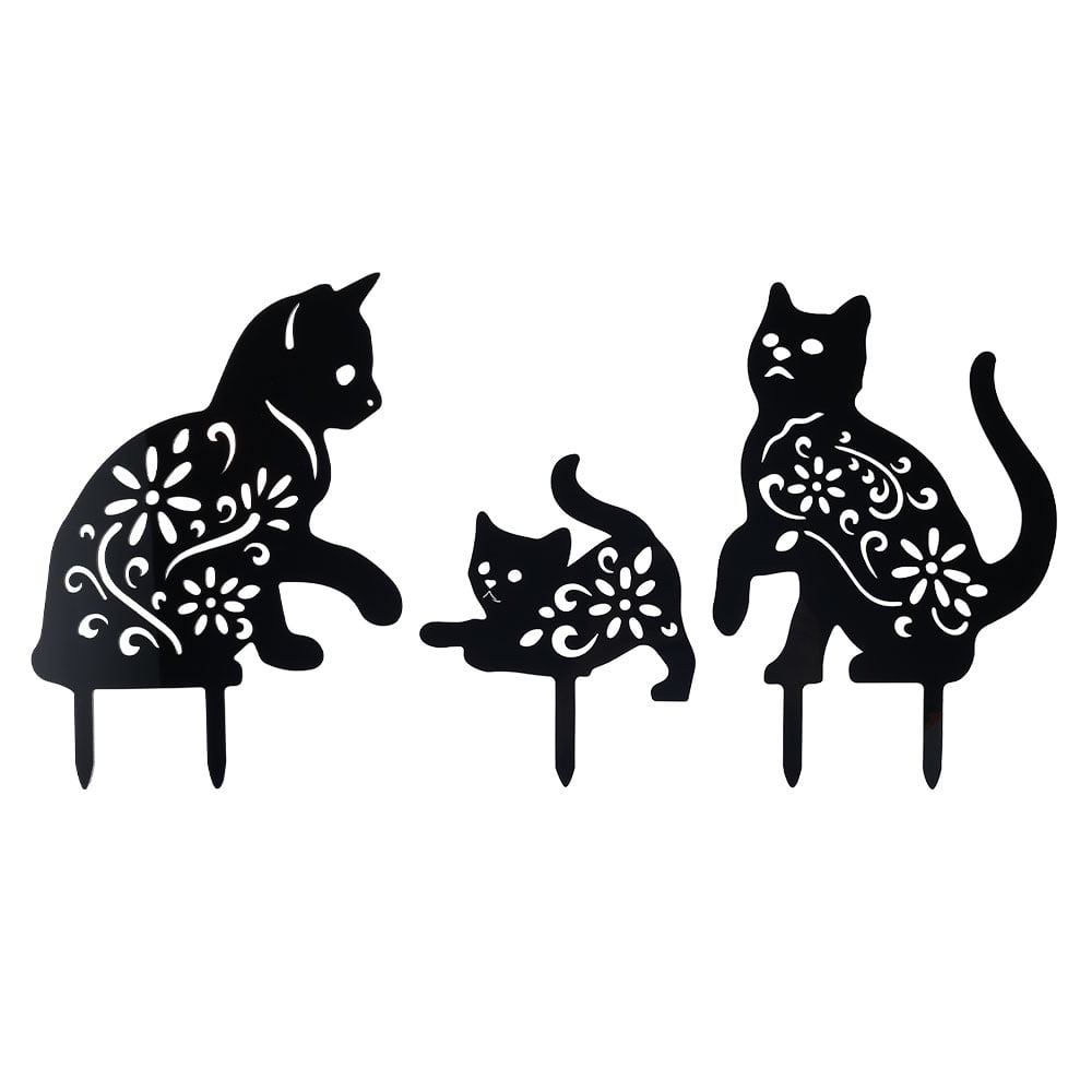 metal cat garden statue