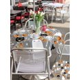 thumbnail image 4 of Outdoor Tablecloth with Umbrella Hole and Zipper, Halloween Grey Round Table Cloth 60 Inch Waterproof Tablecloth, Black White Ghost Orange Skull Pumpkin Picnic Table Cover for Patio Camping, 4 of 7