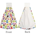 thumbnail image 4 of Hanging Towels 1 Pcs, Dish Towels Color Animal Paw Prints Absorbent Hand Towels with Hanging Loop Washcloth for Bathroom Kitchen, 4 of 6