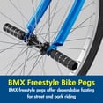 thumbnail image 2 of Concord Bike Pegs for Front and Rear Axle, Freestyle, Black/Silver, 3/8 in Threaded Axle, 26 TPI, 1 Pair, 2 of 5