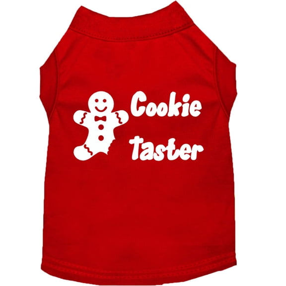 Christmas Pet Dog Cat Shirt Screen Printed, "Cookie Taster"
