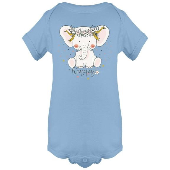 Baby Elephant Design Bodysuit Infant -Image by Shutterstock,  24 Months