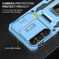 thumbnail image 5 of For Samsung Galaxy A05S Case with Hinge Protection and 360°Rotate Ring Magnetic Kickstand, [Military Grade anti-Drop],Hard Back & Soft Edge Slim Protective Case for Galaxy A05S,Lightblue, 5 of 7