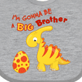 thumbnail image 4 of Inktastic I'm Gonna Be A Big Brother-dino Boys Baby Bib, 4 of 4