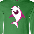 thumbnail image 4 of Inktastic Cute Shark, Little Shark, Pink Shark Long Sleeve T-Shirt, 4 of 5