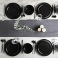 thumbnail image 5 of Stone Lain Celina Stoneware 32 Piece Dinnerware Set, Service for 8, Black Matte, 5 of 9