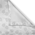 thumbnail image 4 of Ambesonne Neutral Valance Pack of 2, Bo Leaves Greyscale Layout, 54"X18", Pale Grey and White, 4 of 5