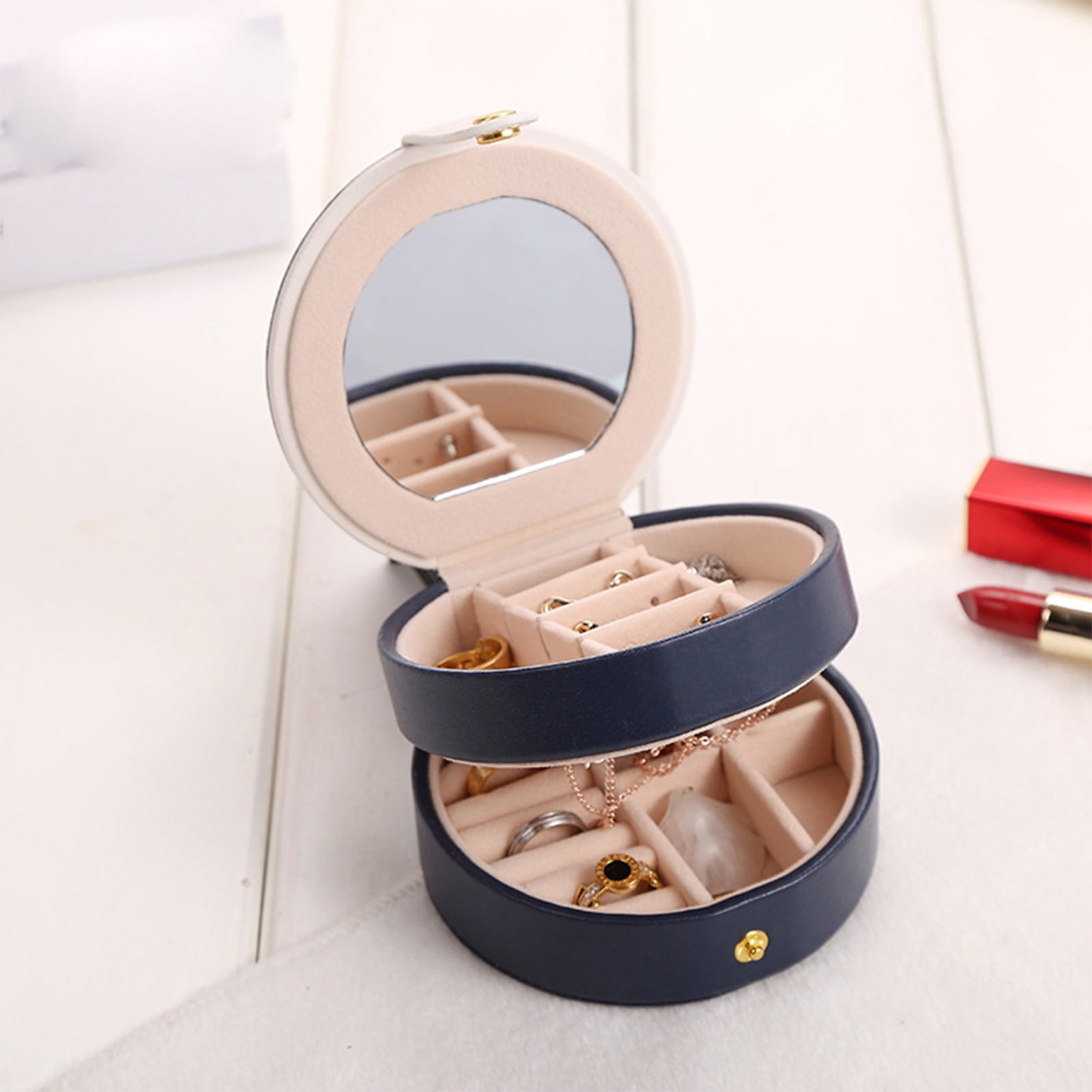 HongHeng Clearance Under $2.00 Christmas Gifts 2024 - Trendy Travel Jewelry Case, Personalized Gifts - Travel Jewelry Box | Birthday Gifts for Women Christmas Gifts for Teens Girls