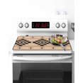 thumbnail image 2 of Stove Top Covers for Electric Stove 36x21 Inches, Brown Black Boho Heat Insulation Fireproof Glass Cooktop Protector, Country Aztec Southwest Geometric Countertop Stovetop Cover for Kitchen, 2 of 8