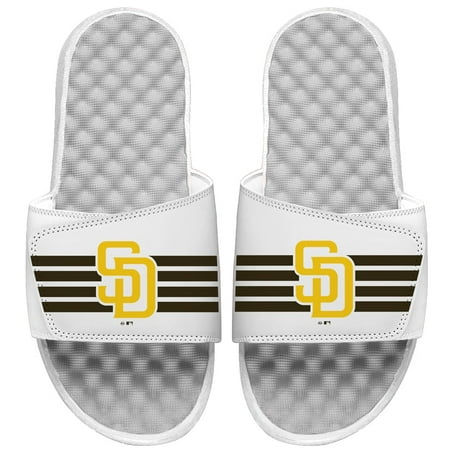 

Men s ISlide White San Diego Padres Varsity Stripes Slide Sandals