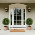 thumbnail image 2 of Artificial Set of 2 Cedar Topiary Ball Trees 21" for Outdoors with Ground Spike, UV Resistant Faux Cypress Plants into Anywhere, Evergreen Shrubs Bushes for Room Front Porch Garden Backyard Decor, 2 of 8