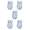 thumbnail image 1 of Baohd Sac en Filet pour Ballon 1/2/3/5 Sac de Transport pour Ballon de Basketball Filet de Rangement Support Bleu Blanc 5 Pcs, 1 of 1