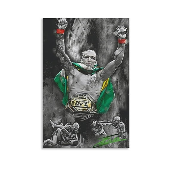 Charles Oliveira Canvas Poster Canvas Wall Art Prints Poster Gifts Photo Picture Painting Posters Room Decor Home Decorative 16x24inch(40x60cm)