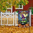 thumbnail image 3 of 1pc, Halloween Wizard Dog Banner - Spooky Decor, Waterproof Flag, Home Decor, Outdoor Decor, Yard Decor, Garden Decor (12"*18"/30cm*45cm), 3 of 6