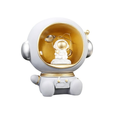 

Dvkptbk Spaceman Bedroom Atmosphere Stars Night Light Living Room TV Cabinet Astronaut Creative Ornaments