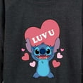 thumbnail image 3 of Lilo & Stitch - Luv U - Women's Lightweight French Terry Long Sleeve Shirt, 3 of 5