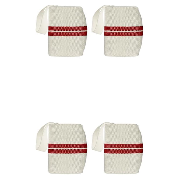 Sonducket Muñequera Fitness Correa Mano Soporte Banda Compresión Muñequera Blanco + Rojo Blanco+Rojo 2piezas