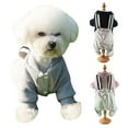 thumbnail image 1 of SPRING PARK Dog Pet Winter Clothing Fake Two-piece Overalls Four-Legged Cotton-padded Coat, 1 of 7