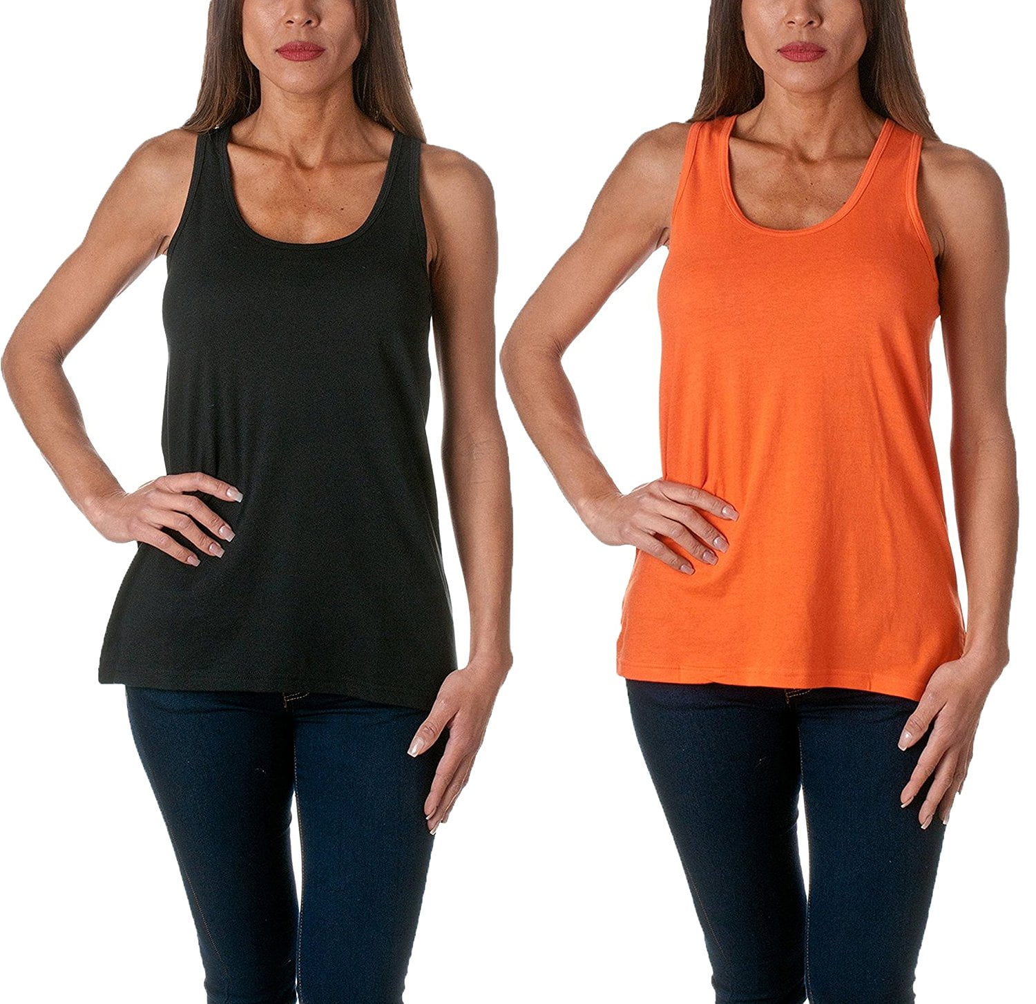 Sofra Sofra Women's Loose Fit Yoga Tank Top Relaxed Flowy Top Tee