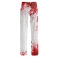 thumbnail image 5 of JULMCOMO Halloween Pajama Pants for Women Blood Eyeball Print Drawstring Elastic Waist Trendy Pajama Bottoms Fuuny Print Comfy Loose Fit Pjs Pants White S, 5 of 5
