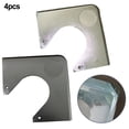 thumbnail image 3 of Billiards Table Corner Protectors 4pcs Set for Pool Tables Plastic White Black, 3 of 9