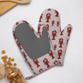 thumbnail image 4 of Gaeub Red Lobster With Claws Print Oven Mitts and Potholders BBQ Gloves,Oven Mitts with Silicone, Non-Slip Cooking Gloves for Cooking Baking Grilling (2 Count), 4 of 6