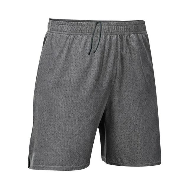 Mens Shorts, Mens Summer Leisure Sports Elastic Waist Solid Color Drawstring Pocket Shorts