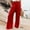 Watermelon Red, variant on Linen Full-Length Wide Leg Loose Fit High Waisted Beach Cargo Pants for Women Green Leisure Sand Weekend Palazzo Casual Trendy Trouses With Pockets L