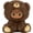 Bear-Brown, variant on Tezituor 9.5" Leopard Stuffed Animal Small Fluffy Leopard Plush Toy Collectible Decor Stuffed Toy
