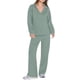 thumbnail image 2 of Conjuntos de Dos Piezas para Mujer, Moda de Otoño 2025, Pantalones Anchos, Conjunto de Estar por Casa, para Viajes y Vacaciones. Verde L, 2 of 9