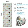 thumbnail image 2 of Green Cow Cup Pattern Hot Yoga Mat Towel Non Slip for Hot Yoga - Quick-Drying Yoga Mat Cover with 4 Corner Pockets with Travel Bag - Hot Yoga Towel Non Slip Grip Moisture Wicking Sweat 70"x26", 2 of 6