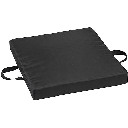 DMI Waffle Foam/Gel Seat Cushion, Oxford Nylon Cover, Black, 18" x 20" x 21/2"