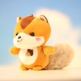 thumbnail image 4 of Juguete de peluche de ardilla pequeña, llavero de Animal Kawaii, bolsa de juguetes de peluche de ardilla, adornos colgantes, regalos de vacaciones de moda, 4 of 5