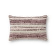 thumbnail image 3 of Chris Loves Julia x Loloi Meg Burgundy/Ivory 13" x 21" Pillow, 3 of 5